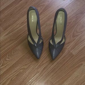 Grey high heels